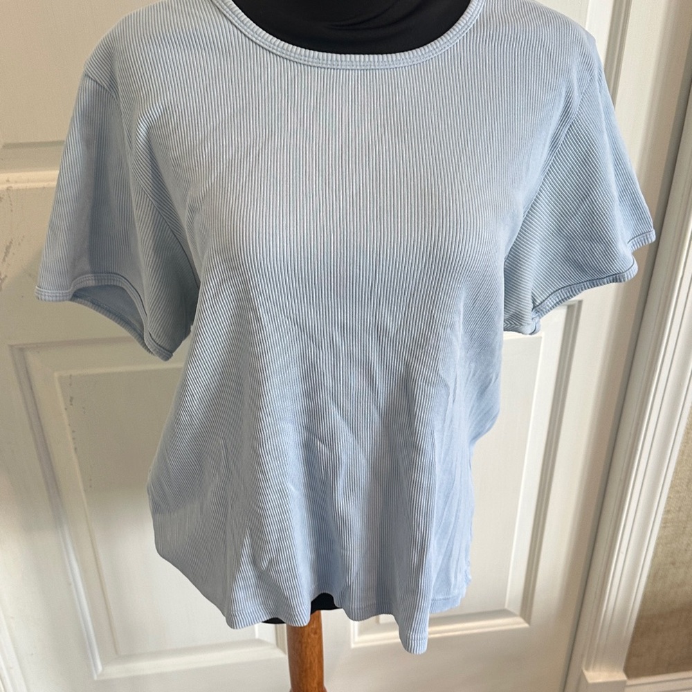 L.L. Bean Light Blue Short Sleeve Tee